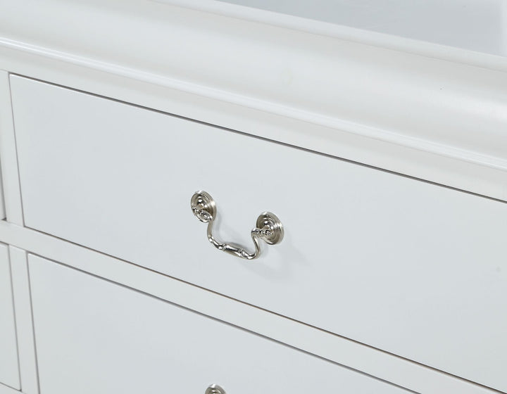 Crown Mark Louis Philip Nightstand - White
