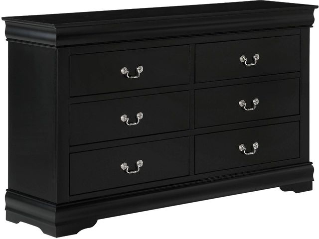 Crown Mark Louis Philip 3-Piece Bedroom Set - Black