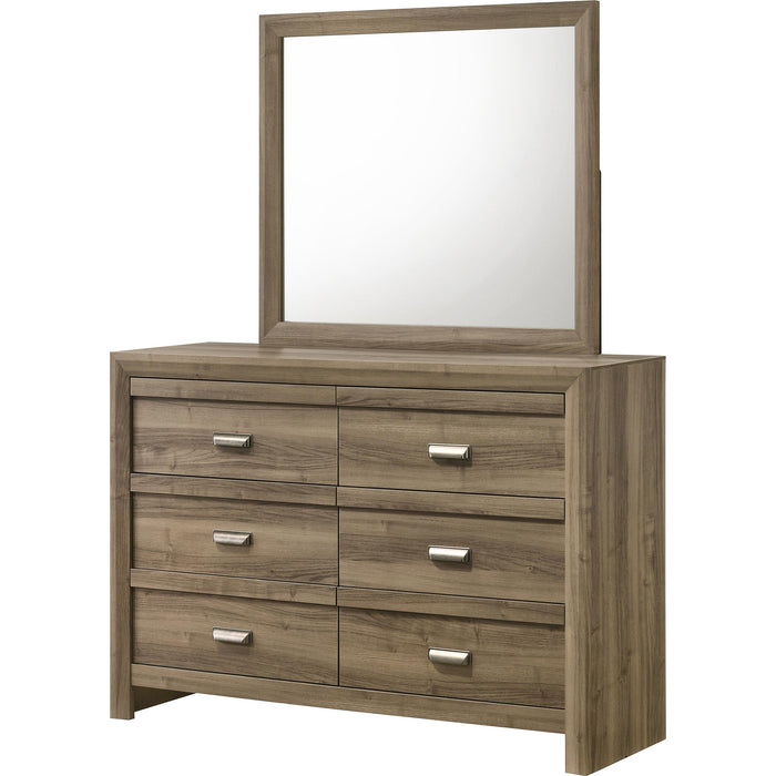 Crown Mark Valor Light Dresser - Brown