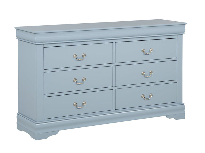 Crown Mark Louis Philip 3-Piece Bedroom Set - Light Blue