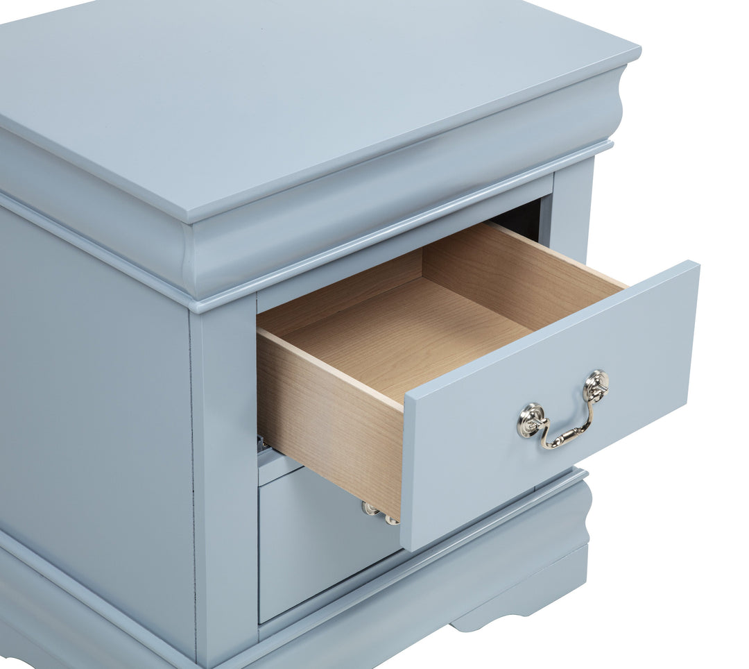 Crown Mark Louis Philip 3-Piece Bedroom Set - Light Blue