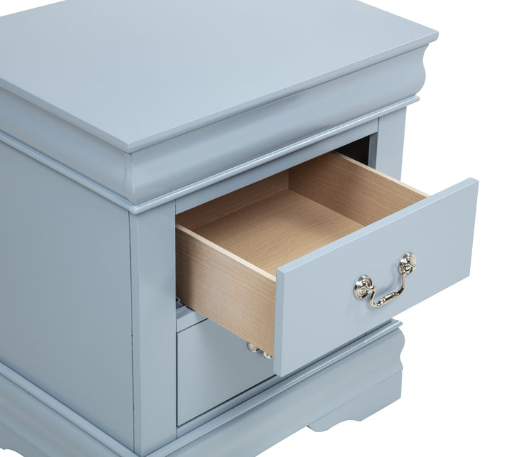 Crown Mark Louis Philip 3-Piece Bedroom Set - Light Blue