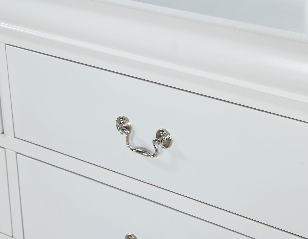 Crown Mark Louis Philip 3-Piece Bedroom Set - White