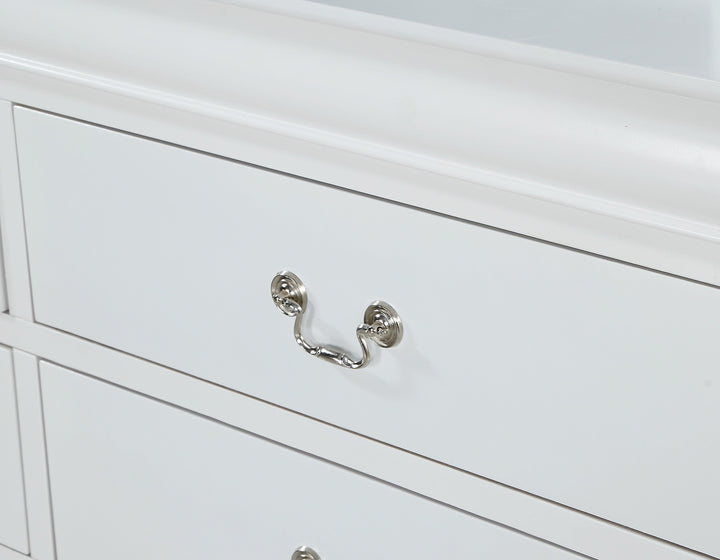 Crown Mark Louis Philip 3-Piece Bedroom Set - White