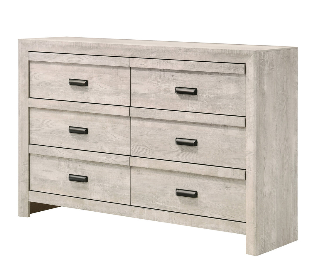 Crown Mark Valor 3-Piece Bedroom Set - White