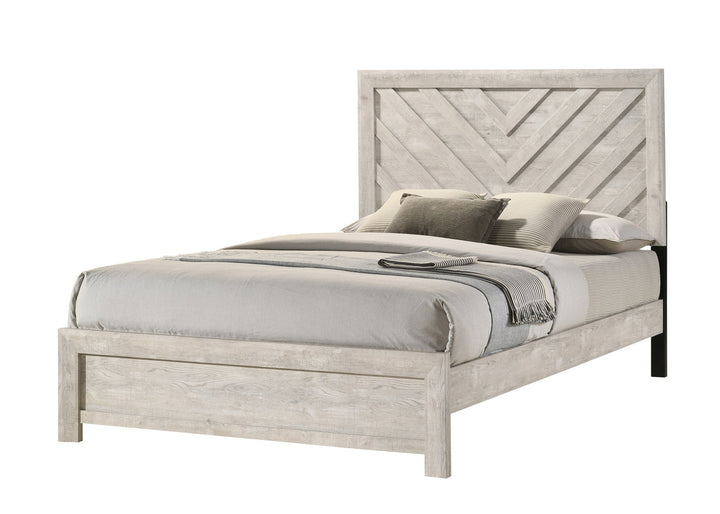 Crown Mark Valor 3-Piece Bedroom Set - White