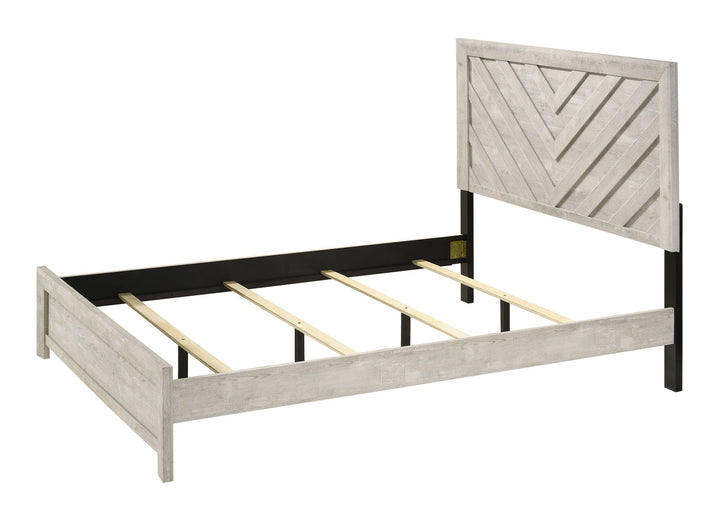 Crown Mark Valor 3-Piece Bedroom Set - White