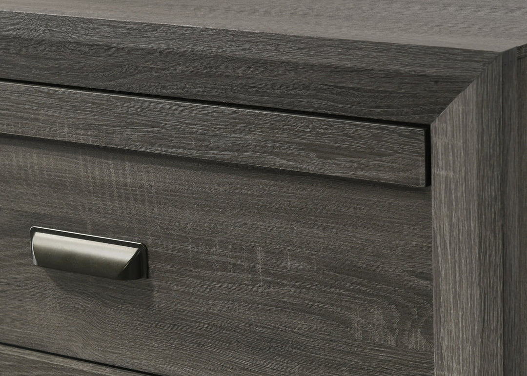 Crown Mark Valor 3-Piece Bedroom Set - Gray