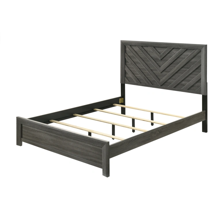 Crown Mark Valor Queen Bed - Gray