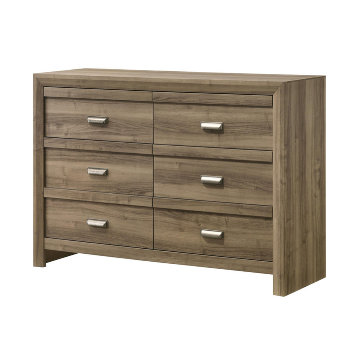 Crown Mark Valor Light Dresser - Brown