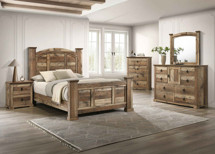 Crown Mark Ella-Mae Queen Bed - Natural