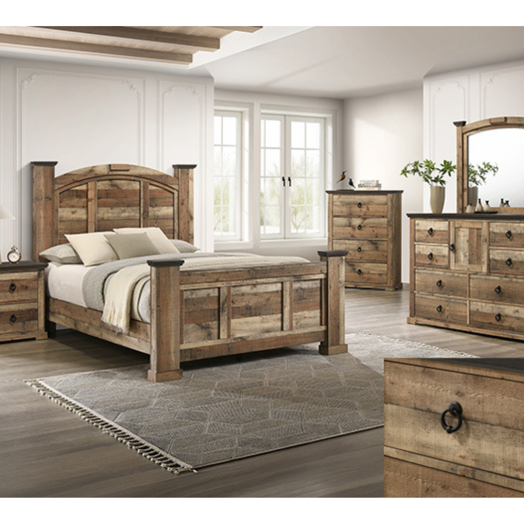 Crown Mark Ella-Mae 2-Piece Bedroom Set - Reclaimed Natural