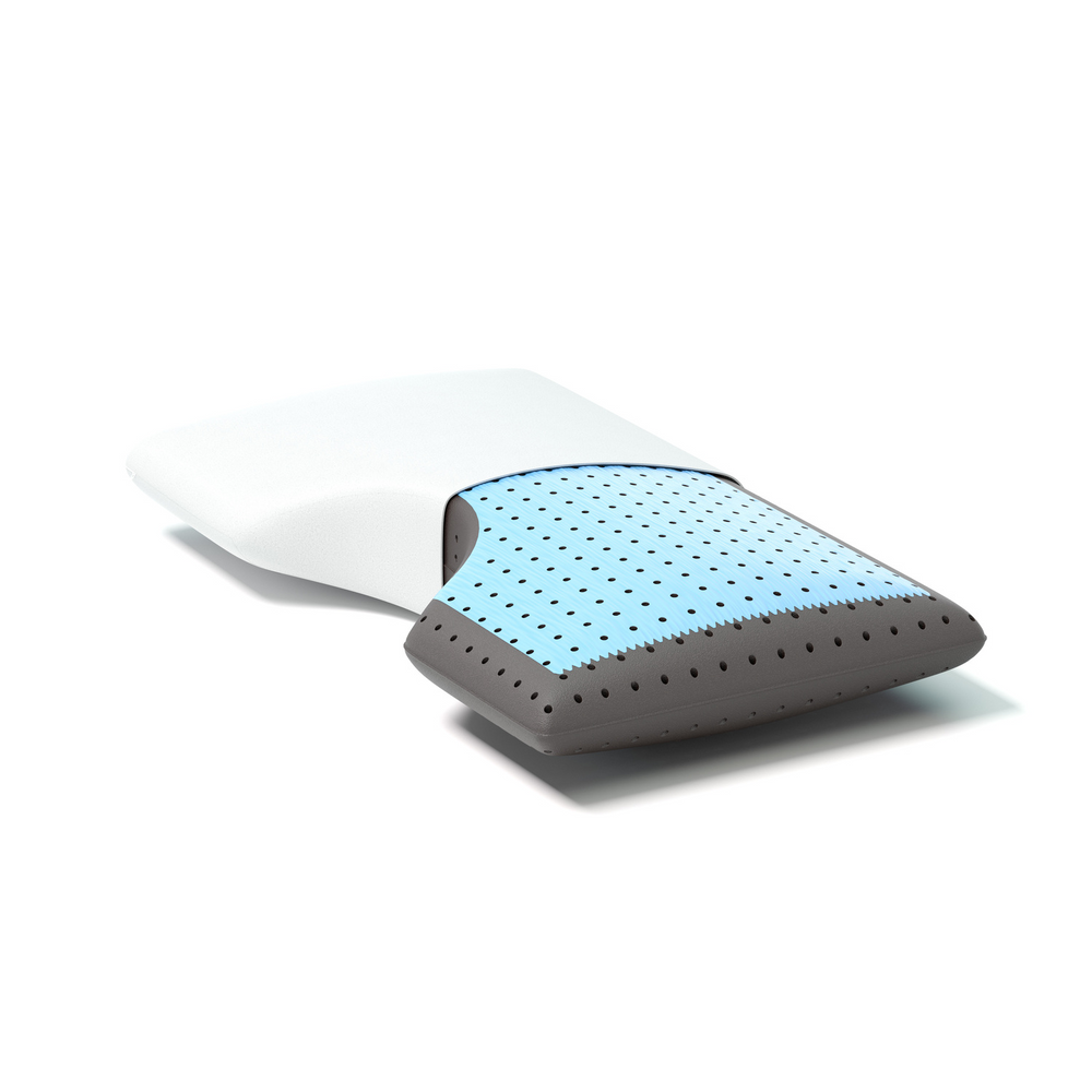 PolarCarbon Memory Foam Side Sleeper Pillow by Sleeptone
