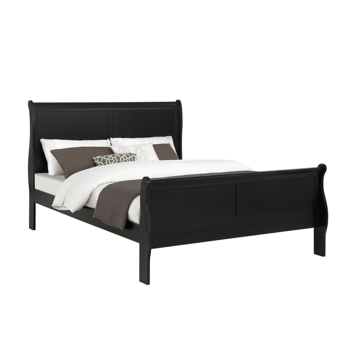 Crown Mark Louis Philip Queen Bed - Black