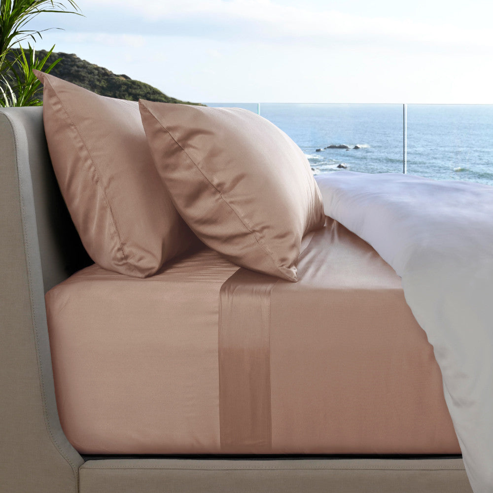 Resort Bamboo Bed Sheets by Cariloha — Blush