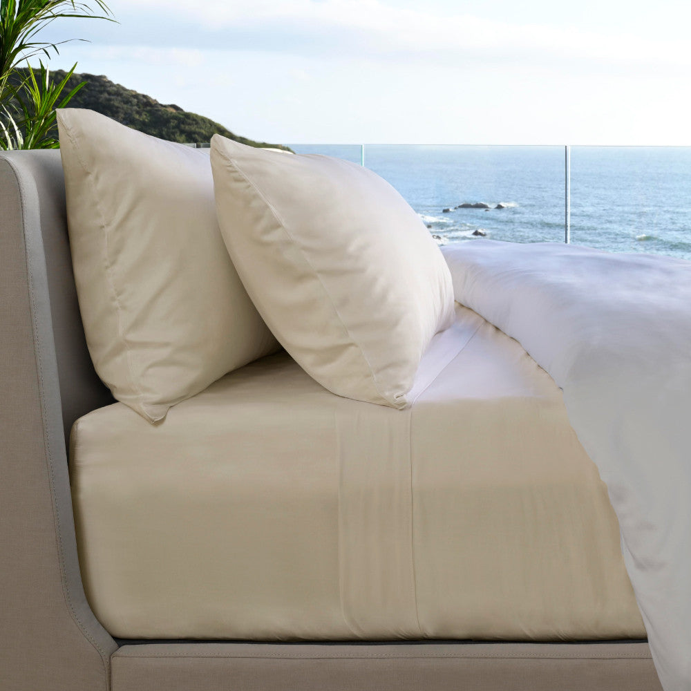 Resort Bamboo Bed Sheets by Cariloha — Coconut Milk