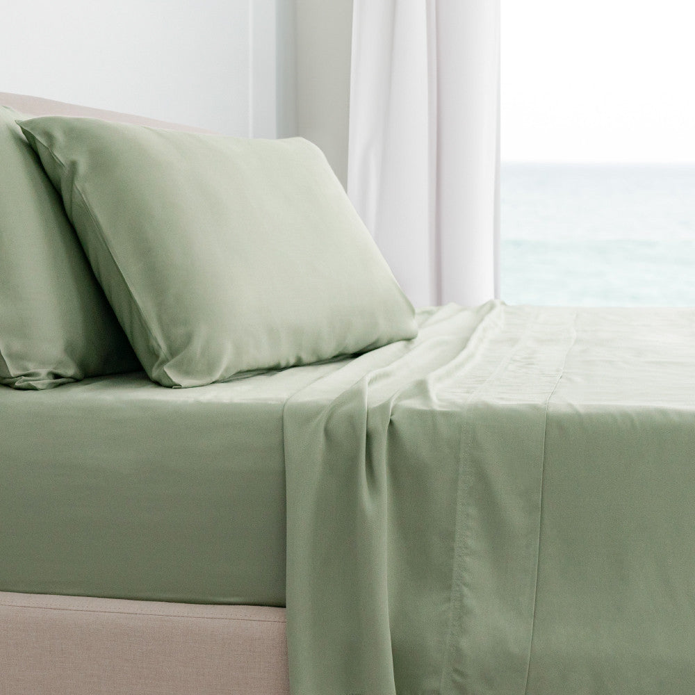 Classic Bamboo Bed Sheet Set by Cariloha — Sage
