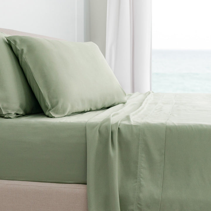Classic Bamboo Bed Sheet Set by Cariloha — Sage