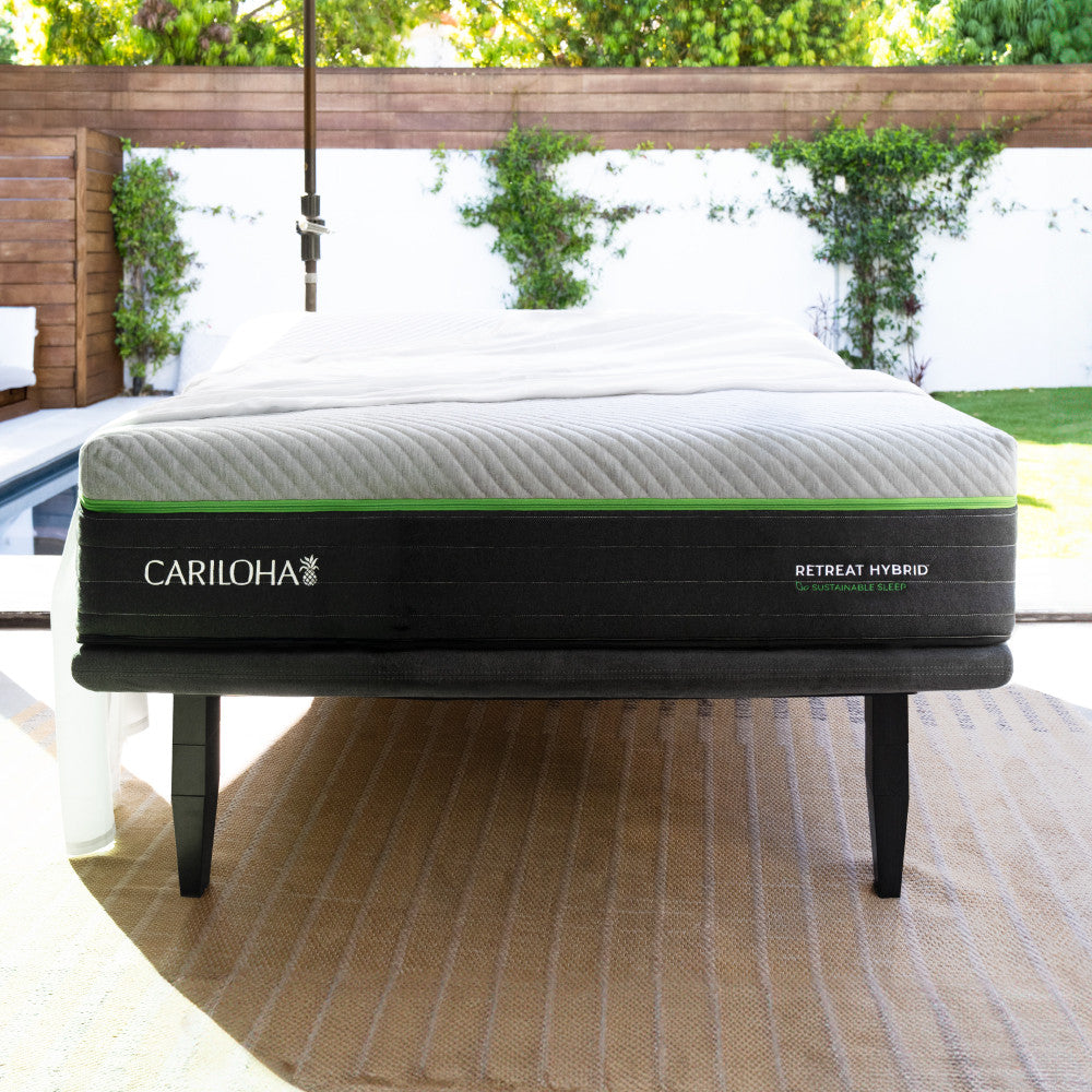 Cariloha Retreat Hybrid Mattress — side view of bare retreat mattress