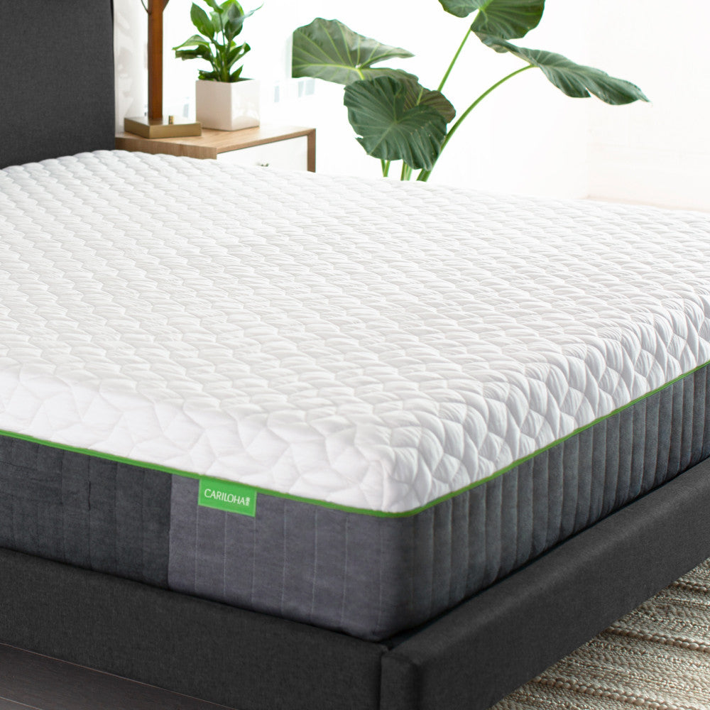 Cariloha Resort Bamboo Mattress — close-up on corner of resort mattress