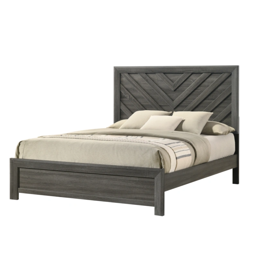 Crown Mark Valor Queen Bed - Gray
