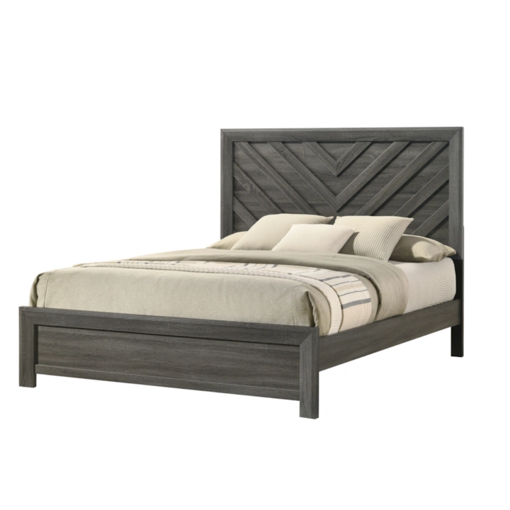 Crown Mark Valor Queen Bed - Gray